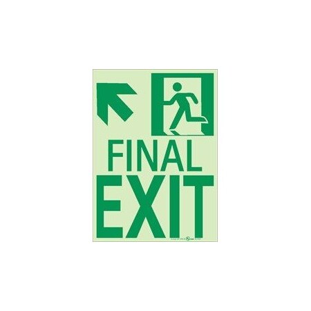 Nmc NYC FINAL EXIT SIGN, UP LEFT, 50R-3SN-UL